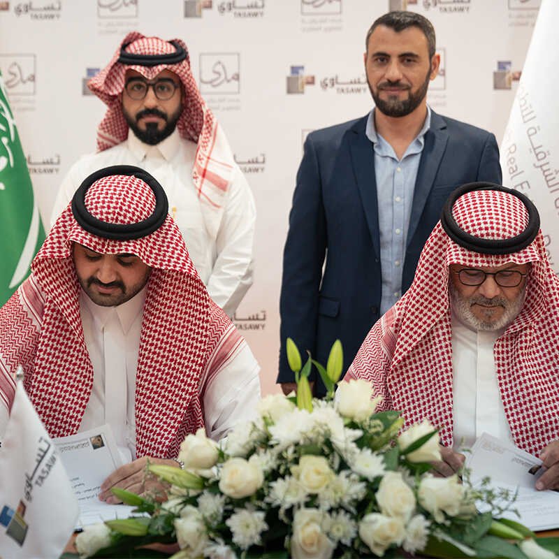 إتفاقية أعمال البنية التحتية مع شركة تساوي للمقاولات